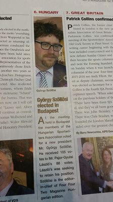 Új elnökünk az AIPS magazinjában Új elnökünk az AIPS magazinjában